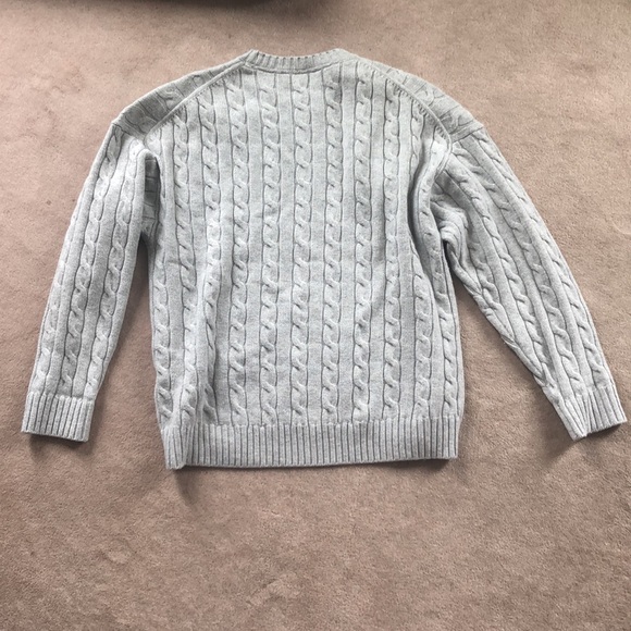 Aritzia Sunday Best Gray Cable Knit Women's Sweater - Picture 4 of 12